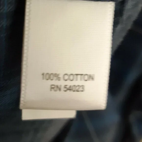 Banana Republic Mens Blue Plaid Button Down Shirt Large - Picture 5 of 5